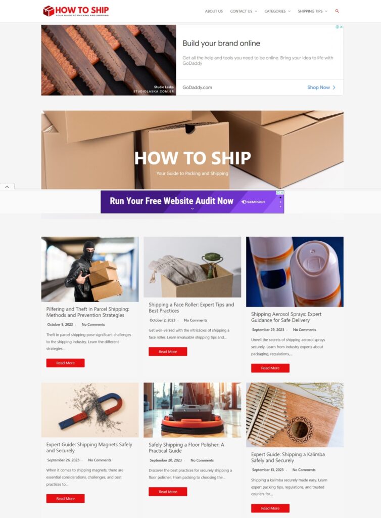 How To Ship Website