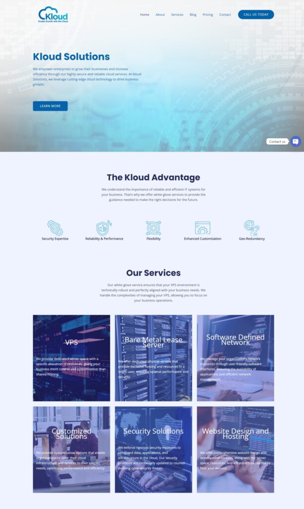 Kloud Solutions Website