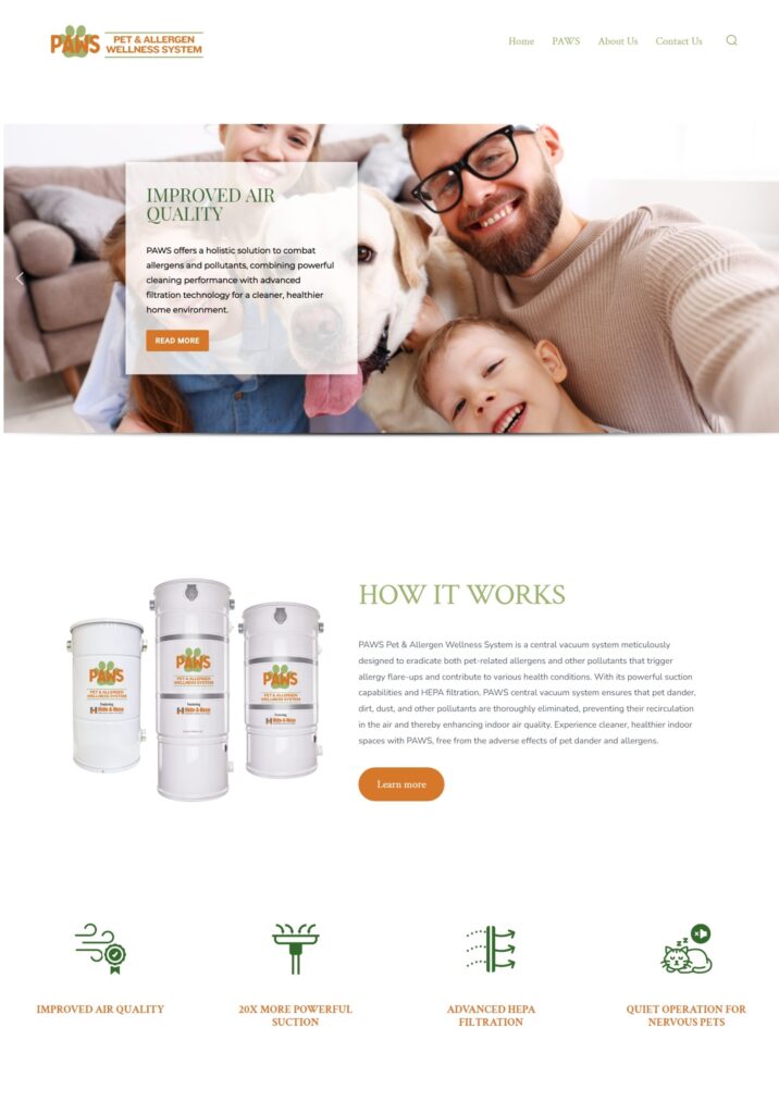 PAWS Website